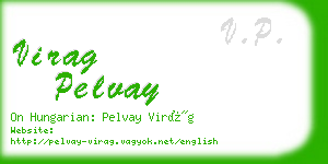 virag pelvay business card